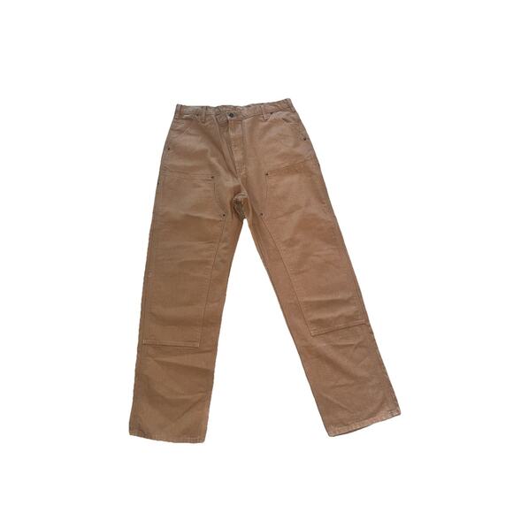 Carhartt BN0136 Utility Double Knee Washed Duck Pant Loose Brown 38x36(35) New - Picture 1 of 7